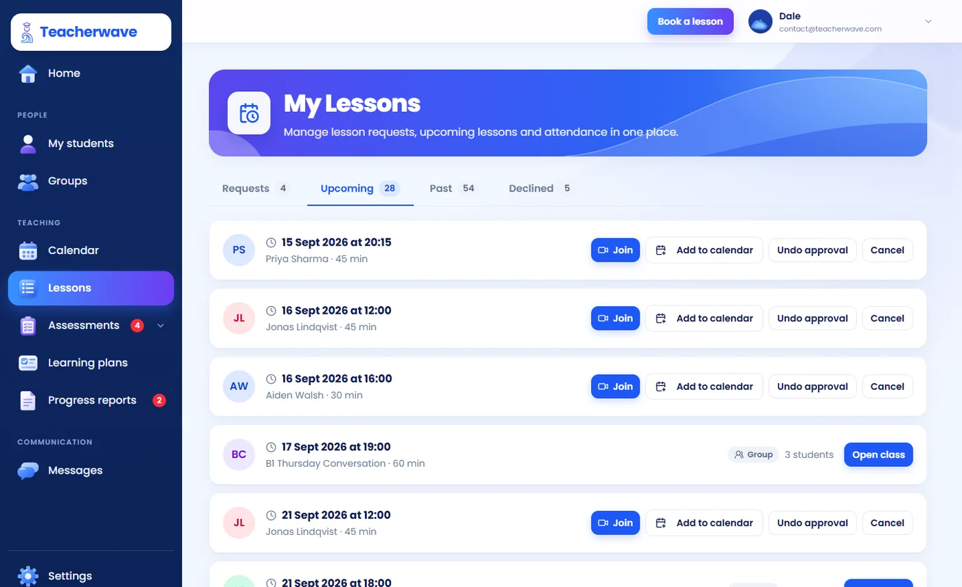 Μαθήματα — TutorTool